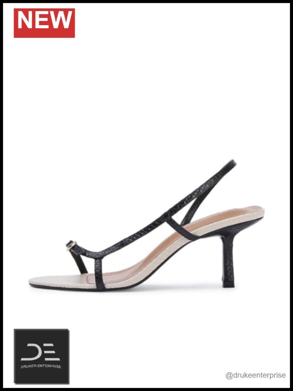 Strappy Slingback Heels Open Toe Stiletto Dress Sandals